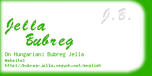 jella bubreg business card